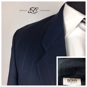 BOSS HUGO BOSS Navy Blue Men’s Blazer Sz 46